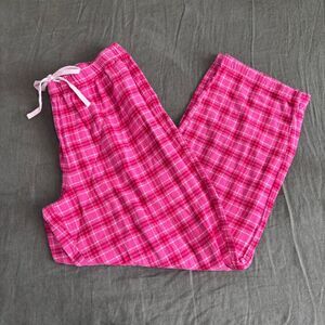 charter club intimates pink plaid pajama pants